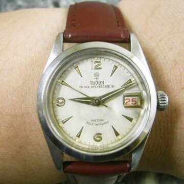 TUDOR/チュードル・プリンスオイスターデイト Ref.7911 希少ボーイズサイズ バタフライムーブ  ROLEX+竜頭 背面