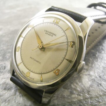 UNIVERSAL GENEVE ユニバーサル・ ジュネーブ バンパー式自動巻 アンティーク 正面全体
