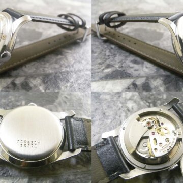 UNIVERSAL GENEVE ユニバーサル・ ジュネーブ バンパー式自動巻 アンティーク 側面 リューズ