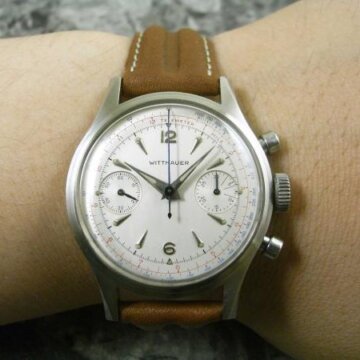 WITTNAUER ウィットナー ヴィンテージ ツーレジスター クロノグラフ 背面
