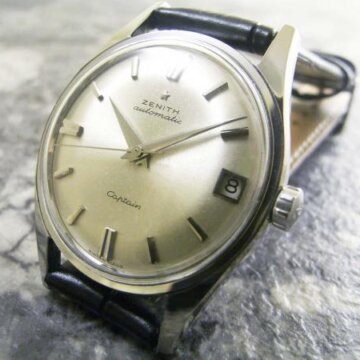 ゼニス ZENITH キャプテン アンティーク メンズ 腕時計 正面全体