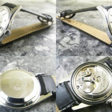 ゼニス ZENITH キャプテン アンティーク メンズ 腕時計 側面 リューズ